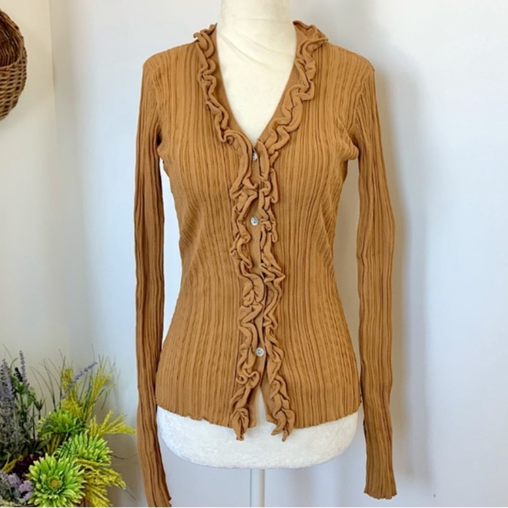 Holzweiler Wendy Knit Ruffled Cardigan